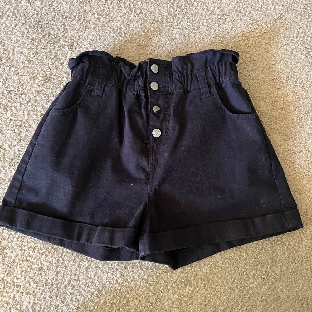 Browny high waist black short